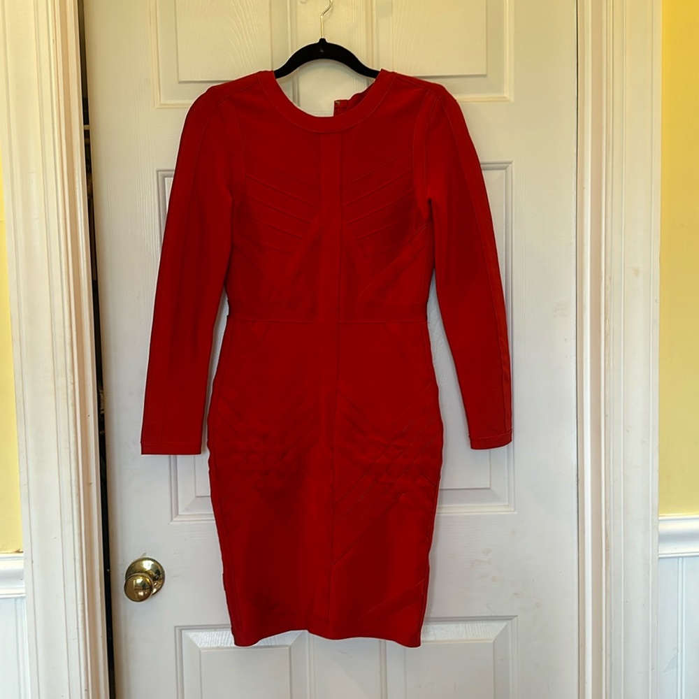 Red Bandage Dress, Size Medium